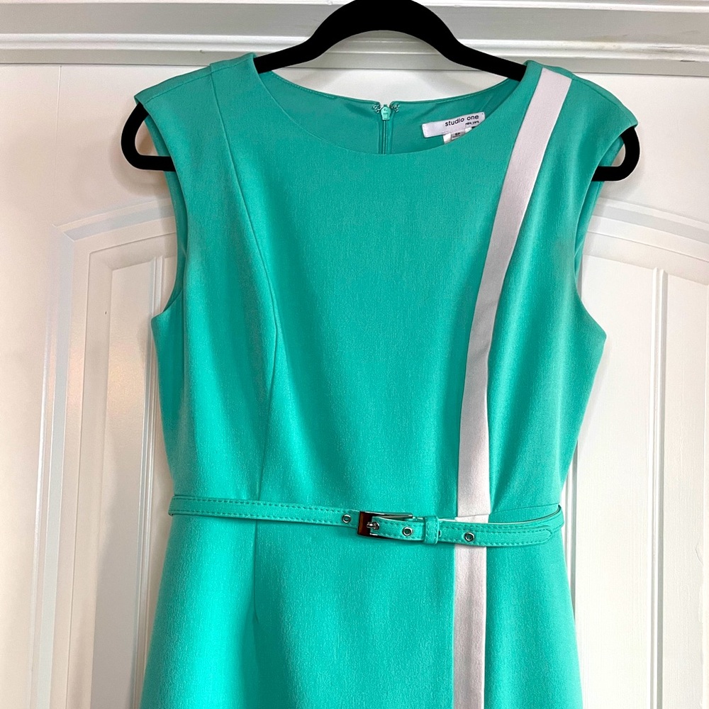 Mint Green Belted Dress